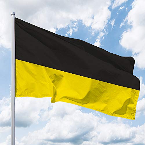 Deitert Bundesland-Flagge Baden-Württemberg – 200x120 cm Baden Württemberg Flagge ohne Wappen, Hissfahne aus reißfestem Polyester, Baden-Württemberg Fahne mit Doppelsicherheitsnaht gesäumt von Deitert