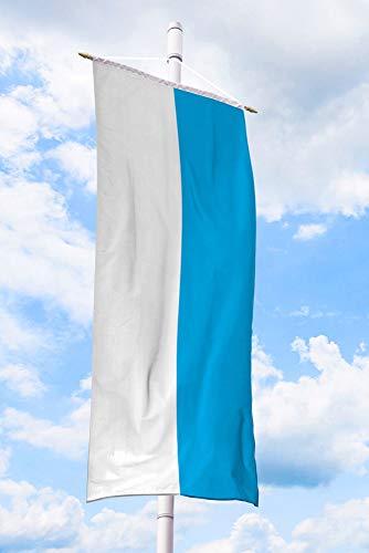 Deitert Bundesland-Flagge Bayern – 80x200 cm Bayern-Flagge (Streifen), Bannerfahne aus reißfestem Polyester, Bayern-Fahne mit Doppelsicherheitsnaht gesäumt von Deitert