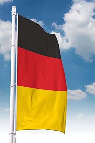 Deitert Deutschland-Fahne – 150x400cm, Deutschland Flagge im Hochformat, Hissfahne aus reißfestem Polyester von Deitert