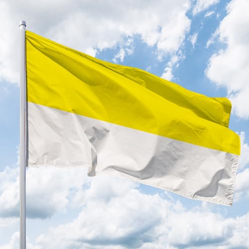 Deitert Hissfahne Quer - Flagge 200x335cm gelb-weiß von Deitert