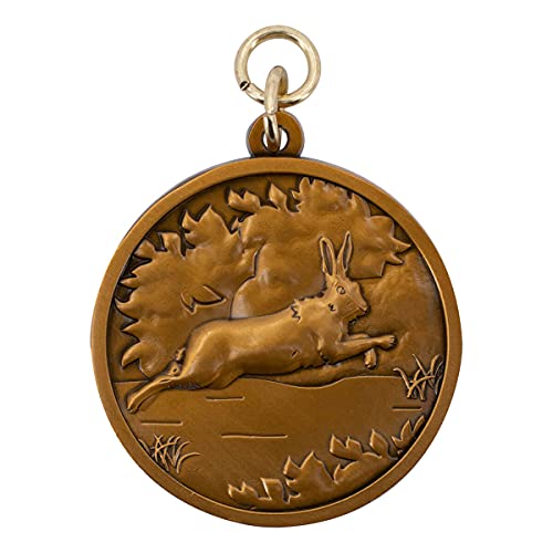 Deitert Jagdmedaille mit Name oder Wunschtext graviert, Motiv - Ente -, Bronze, personalisierte Jagdauszeichnung, Trophäe von Deitert