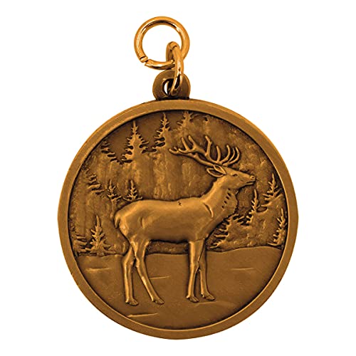 Deitert Jagdmedaille mit Name oder Wunschtext graviert, Motiv - Hirsch -, Bronze, personalisierte Jagdauszeichnung, Trophäe Deitert Jagdmedaille mit Name oder Wunschtext graviert, Motiv - Hirsch -, Bronze, personalisierte Jagdauszeichnung, Trophäe von Deitert