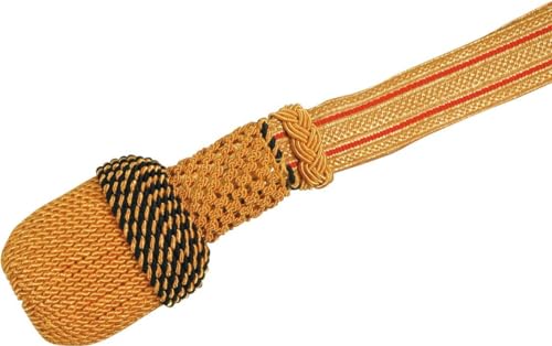 Deitert Portepee Gold mit Streifen rot von Deitert