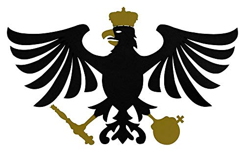 Deitert Schützenvogel Fritz aus Holz, Schützenadler für Vogelschiessen mit Luftgewehr, Schützenfest schwarz-Gold von Deitert
