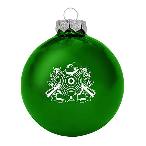 Deitert Weihnachtsbaumkugel (glänzend) mit Schützenmotiv grün von Deitert