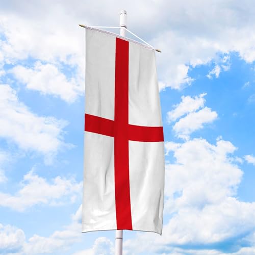 England Flagge 150 x 400 cm - für Fahnenmast, Englandfahne aus reißfestem Fahnen-Polyester-Stoff, Bannerfahne wetterfest und UV-beständig von Deitert