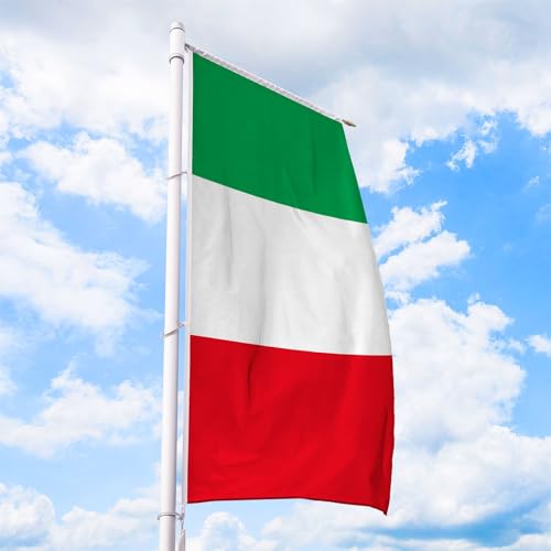Italien Flagge 80 x 200 cm - für Fahnenmast, Italienfahne aus reißfestem Fahnen-Polyester-Stoff, Hissfahne Hochformat für Querausleger wetterfest und UV-beständig Italien Flagge 80 x 200 cm - für Fahnenmast, Italienfahne aus reißfestem Fahnen-Polyester-Stoff, Hissfahne Hochformat für Querausleger wetterfest und UV-beständig von Deitert