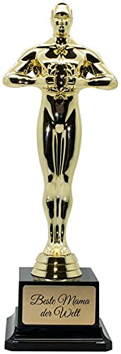 Siegerfigur 'Beste Mama der Welt'- Größe: 26,5 cm - Geschenkidee für Mütter und Omas zu Muttertag, Geburtstag oder Weihnachten - EIN Pokal als besonderes Geschenk von Deitert