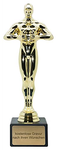 Deitert Siegerfigur inkl. Gravur mit Ihrem Wunschtext - Größe: 18 cm - das Geschenk für Männer und Frauen - personalisierte Trophäe im Filmpreis-Award Look Deitert Siegerfigur inkl. Gravur mit Ihrem Wunschtext - Größe: 18 cm - das Geschenk für Männer und Frauen - personalisierte Trophäe im Filmpreis-Award Look von Deitert