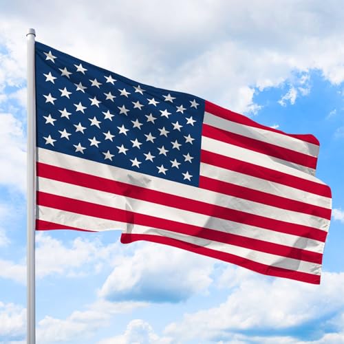 USA Flagge 250 x 150 cm - für Fahnenmast, Amerika Fahne aus reißfestem Fahnen-Polyester-Stoff, Hissfahne Quer wetterfest und UV-beständig von Deitert