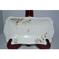 Antike/John Maddock & Söhne Royal Glaskörper Butterdose Ca. 1907 England Geschirr Antik Vintage Schale von DejaVuDeco