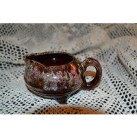 Braun/Milchkännchen Rosa Weiß Kleine Kleiner Krug Kaffeesahne Kaffee Tee Geschirr Servieren Milch von DejaVuDeco