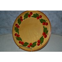 Holzschale/Rote Kirschen Grüne Blätter Handbemalt 1950Er Jahre Schale Teller Holzteller Rot Grün Holzschale/Rote Kirschen Grüne Blätter Handbemalt 1950Er Jahre Schale Teller Holzteller Rot Grün von DejaVuDeco