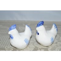Huhn-Salz Und Pfeffer Set/Blau Weiß 3"/ Huhn Salz Set Küche Geschirr Esszimmer Gewürze von DejaVuDeco