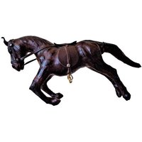 Rennpferd Figur Aus Leder, Reiter Pferdeliebhaber Geschenk, Country Western Dekor, Cowboy Art von DejaVuShopGifts
