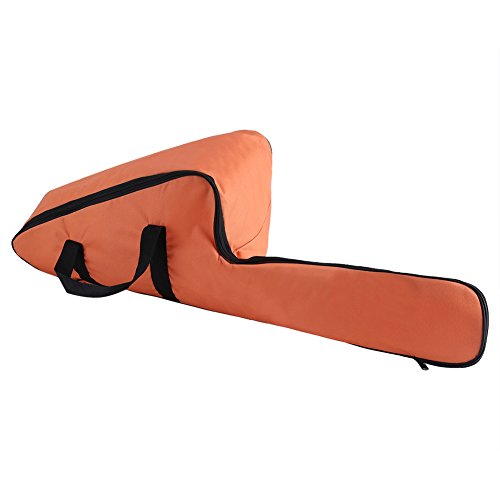 Dekaim Kettensägen Tragetasche, wasserdichte Kettensägen-Aufbewahrungstasche, Portable Orange Oxford Kettensägen-Tragetasche Koffer Schutz Aufbewahrungstaschenhalter von Dekaim