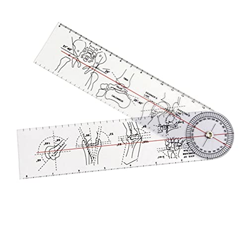 Dekaim Transparentes orthopädisches Winkellineal aus Kunststoff Goniometer 360 Grad Wirbelsäule Goniometer Winkelmesser Knochen Goniometer für Körpermessung Goniometer Winkelmesser Dekaim Transparentes orthopädisches Winkellineal aus Kunststoff Goniometer 360 Grad Wirbelsäule Goniometer Winkelmesser Knochen Goniometer für Körpermessung Goniometer Winkelmesser von Dekaim