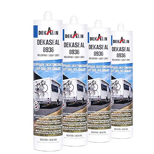 Dekalin Dichtstoff 4x 310 ml Anthrazit für Rahmen, Abläufe oder Wohnwagen und Wohnmobil Luken Dekalin Dichtstoff 4x 310 ml Anthrazit für Rahmen, Abläufe oder Wohnwagen und Wohnmobil Luken von Dekalin