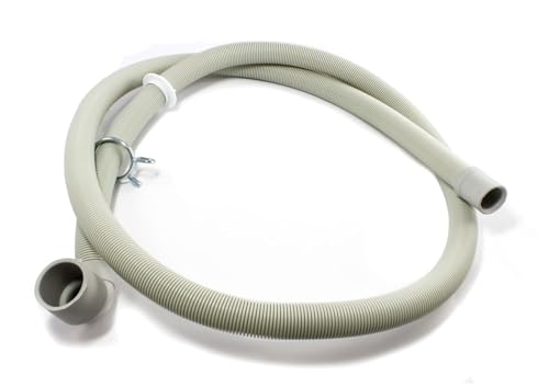 DEKAROX 1,8m Ablaufschlauch Abwasserschlauch 30/20mmØ gewinkelt/gerade für Indesit Ariston C00054869 Whirlpool Bauknecht 482000022642 für Waschmaschine Geschirrspüler Spülmaschine von Dekarox