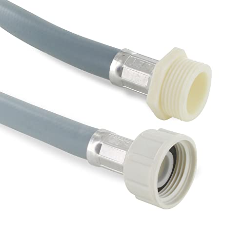 DEKAROX 2,5m Zulaufschlauch Schlauchverlängerung 25°C 3/4" gerade/gerade universal für Waschmaschine Geschirrspüler Waschtrockner von Dekarox