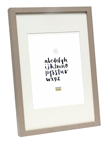 Deknudt Frames Bilderrahmen Basic High Taupe Holzleiste mit PTT-Größe auf Bestellung = Rahmengröße, Holz, 20 x 30 cm Deknudt Frames Bilderrahmen Basic High Taupe Holzleiste mit PTT-Größe auf Bestellung = Rahmengröße, Holz, 20 x 30 cm von DEKNUDT