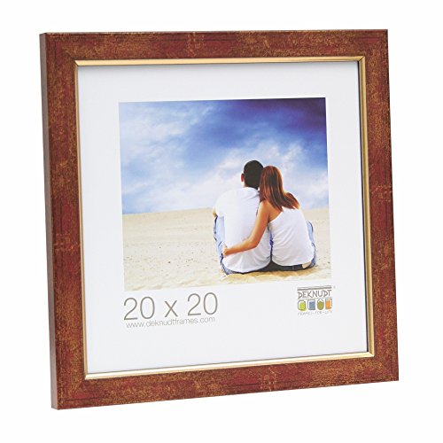 Deknudt Frames Bilderrahmen mit Aufsteller Farbe: Rot/Gold, Größe (Bild): 18 cm H x 13 cm B von Deknudt Frames