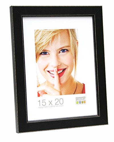 Deknudt Frames Bilderrahmen mit Netz, Schwarz, Holz, 20x28 von Deknudt Frames