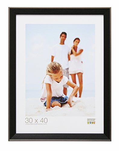 Deknudt Frames Bilderrahmen mit Aufsteller Farbe: Schwarz/Silber, Größe (Bild): 30 cm H x 30 cm B von Deknudt Frames