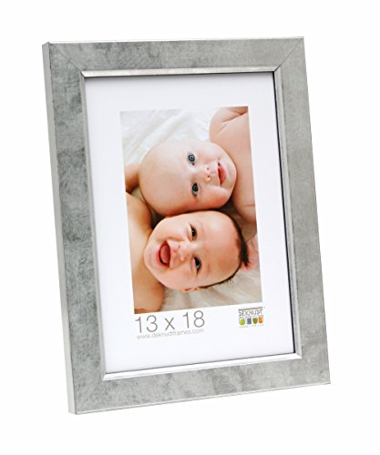 Deknudt Frames Bilderrahmen mit Aufsteller Größe (Bild): 13 cm H x 13 cm B, Farbe: Silber von Deknudt Frames