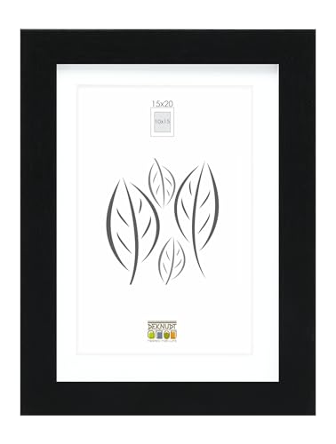 DEKNUDT FRAMES Bilderrahmen mit Passepartout - Schwarz - S66KF2 P1 15x20cm für Bild 10x15cm - Bilderrahmen Holz MDF - Bilder aufhängen oder ausstellen DEKNUDT FRAMES Bilderrahmen mit Passepartout - Schwarz - S66KF2 P1 15x20cm für Bild 10x15cm - Bilderrahmen Holz MDF - Bilder aufhängen oder ausstellen von DEKNUDT