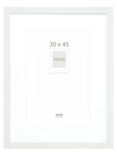 DEKNUDT FRAMES Bilderrahmen mit Passepartout - Weiss - S66KF1 P1 30x45cm für Bild 20x30cm - Bilderrahmen Holz MDF - Bilder aufhängen DEKNUDT FRAMES Bilderrahmen mit Passepartout - Weiss - S66KF1 P1 30x45cm für Bild 20x30cm - Bilderrahmen Holz MDF - Bilder aufhängen von DEKNUDT