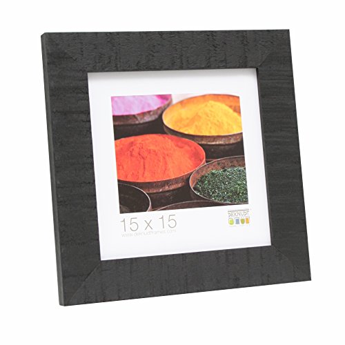 Deknudt Frames Bilderrahmen mit Rückwand aus MDF Farbe: Schwarz, Größe (Bild): 50 cm H x 40 cm B von Deknudt Frames