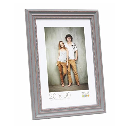 Deknudt Frames Bilderrahmen, grau lackiert, Landhausstil, Holz, 20x20 von Deknudt Frames