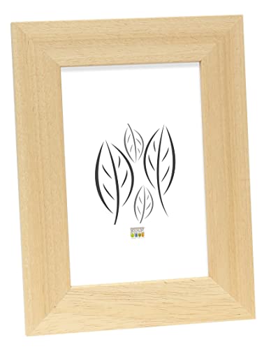 Deknudt Frames S226H1 Bilderrahmen 21x29,7 Basic, breit, Naturfarbe, Holz Holz Fotokader von Deknudt Frames