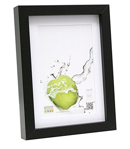 Deknudt Frames S40AK2-P1-40.0X50.0 Basic-Bilderrahmen, mit Passepartout und Zierleiste, Holz/MDF, 40 x 50 cm, Schwarz Deknudt Frames S40AK2-P1-40.0X50.0 Basic-Bilderrahmen, mit Passepartout und Zierleiste, Holz/MDF, 40 x 50 cm, Schwarz von DEKNUDT