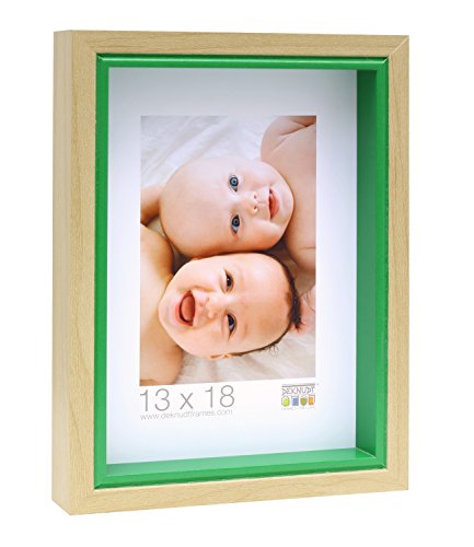 Deknudt Frames Bilderrahmen, Natur, mit grünem Netz, hohe Zierleiste, 15 cm x 20 cm, Kunststoff, 15 x 20 cm von Deknudt Frames