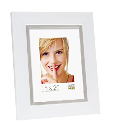 Deknudt Frames S41NK1-60.0X80.0 Bilderrahmen, Kunstharz, 88,8 x 68,8 x 2 cm, Weiß/silberfarben von Deknudt Frames