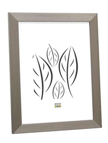 Deknudt Frames S41VD1 Bilderrahmen 15x23 Bilderrahmen Silber, Kunststoff schmal Kunststoff Fotokader von DEKNUDT