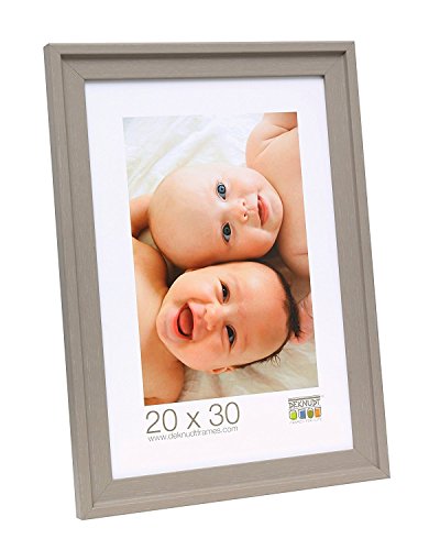 Deknudt Frames S45EF3 Bilderrahmen 30x45 Bilderrahmen beige mit Stehrand, imitierte Maltechnik Holz Fotokader von DEKNUDT