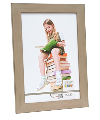 Deknudt Frames S49BL3-20.0X25.0 Bilderrahmen, Holz, rustikaler Stil, Kalkfarbe, 31,6 x 26,5 x 1,4 cm, Beige von Deknudt Frames