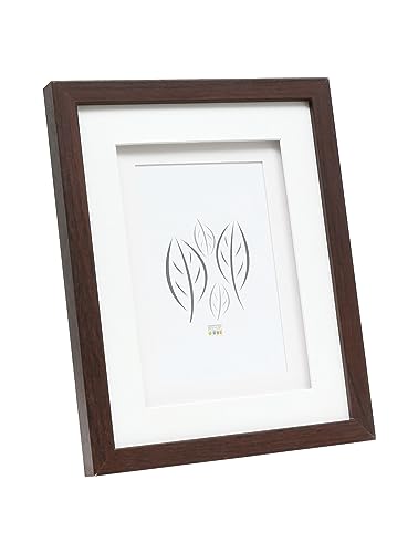 Deknudt Frames S65KQ1 Bilderrahmen 10x15 Holz Braun, doppeltes Pptt Holz Fotokader von Deknudt Frames