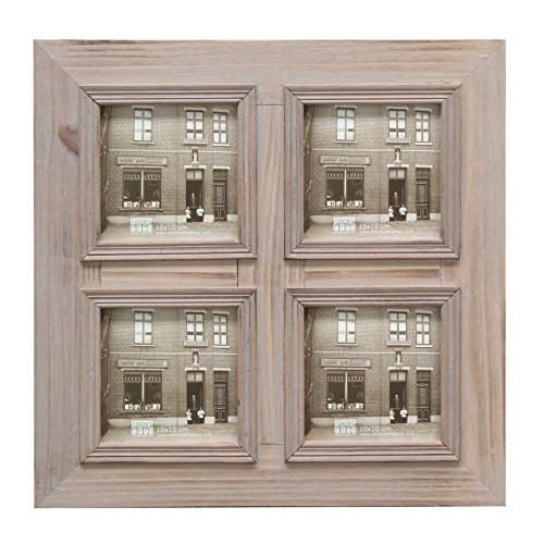 Deknudt Frames S66MD1 P4A Bilderrahmen für 4 Fotos, Holz, 10 x 10 cm von Deknudt Frames