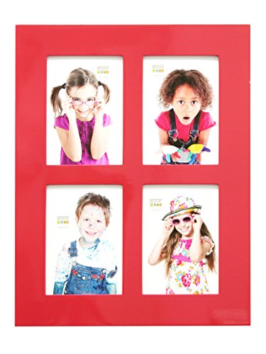 Deknudt Frames S66WK4-P4-10.0X15.0 Bilderrahmen, für 4 Bilder, lackiert, 40,6 x 30,6 x 2,3 cm, Rot von Deknudt Frames