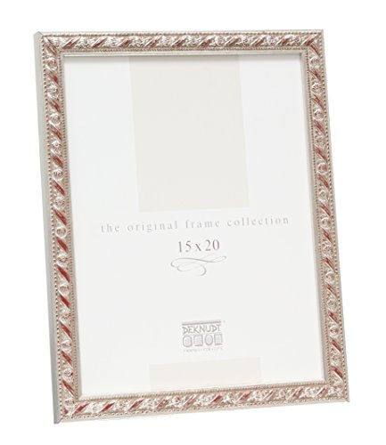 Deknudt Frames S95GD5-13.0X18.0 Bilderrahmen, Barockstil, 21 x 15,9 x 1,2 cm, silberfarben von Deknudt Frames