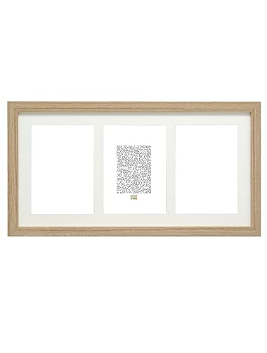 Deknudt Rahmen S66Kb3-10.0X15.0 Bilderrahmen Naturfarbe, 3Bilder Vertikal von DEKNUDT