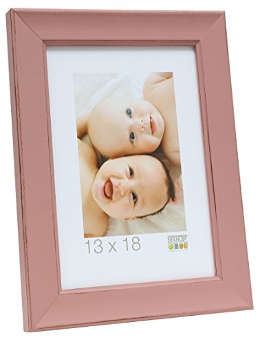 Deknudt Bilderrahmen, Holz, pink, 13 X13 cm von Deknudt Frames