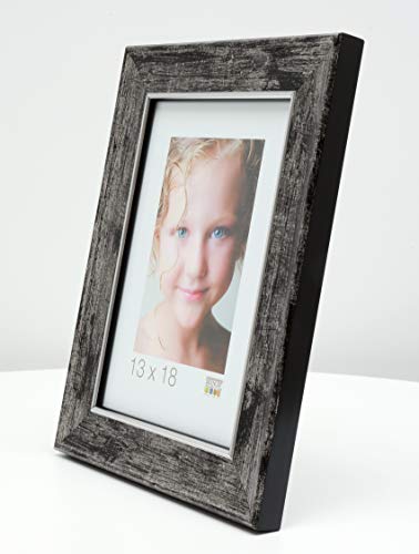 Deknudt S46EE2_15.0x15.0 Bilderrahmen, Holz, 15 x 15 cm, Schwarz von Deknudt Frames