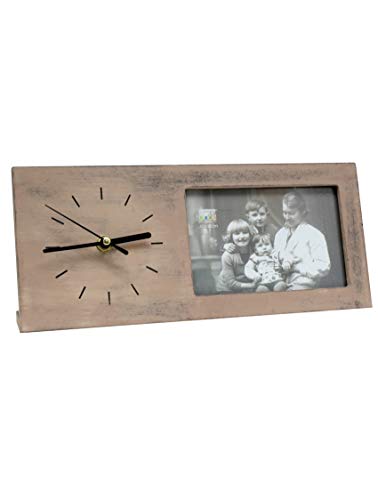 Deknudt S67TK7E1_10.0x15.0 Fotoruhr, Holz, Grau, 10 x 15 cm von Deknudt Frames