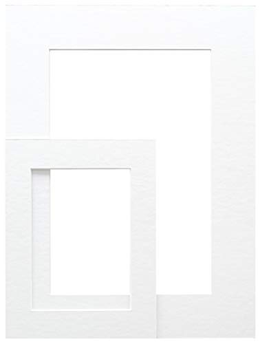 Deknudt SP10930X40_24,0x30,0 Passepartout, mit Ausschnitt, Karton und Papier, 30 cm, Weiß von Deknudt Frames