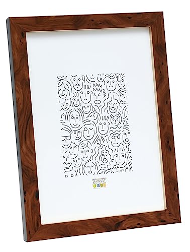 Deknut Fotorahmen, Wurzelholz mit goldenem Innenrand, Holz, braun, 20 x 30 cm, 1 Stück von Deknudt Frames